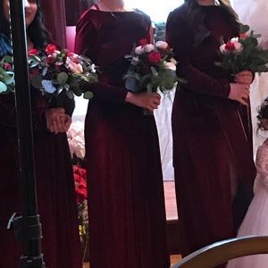 Velvet Bridesmaid Dresses